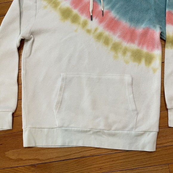 Kristin Cavallari x Feat Blanket Hoodie Size M Tie Dye Retro Stripe EXCELLENT - Picture 8 of 14